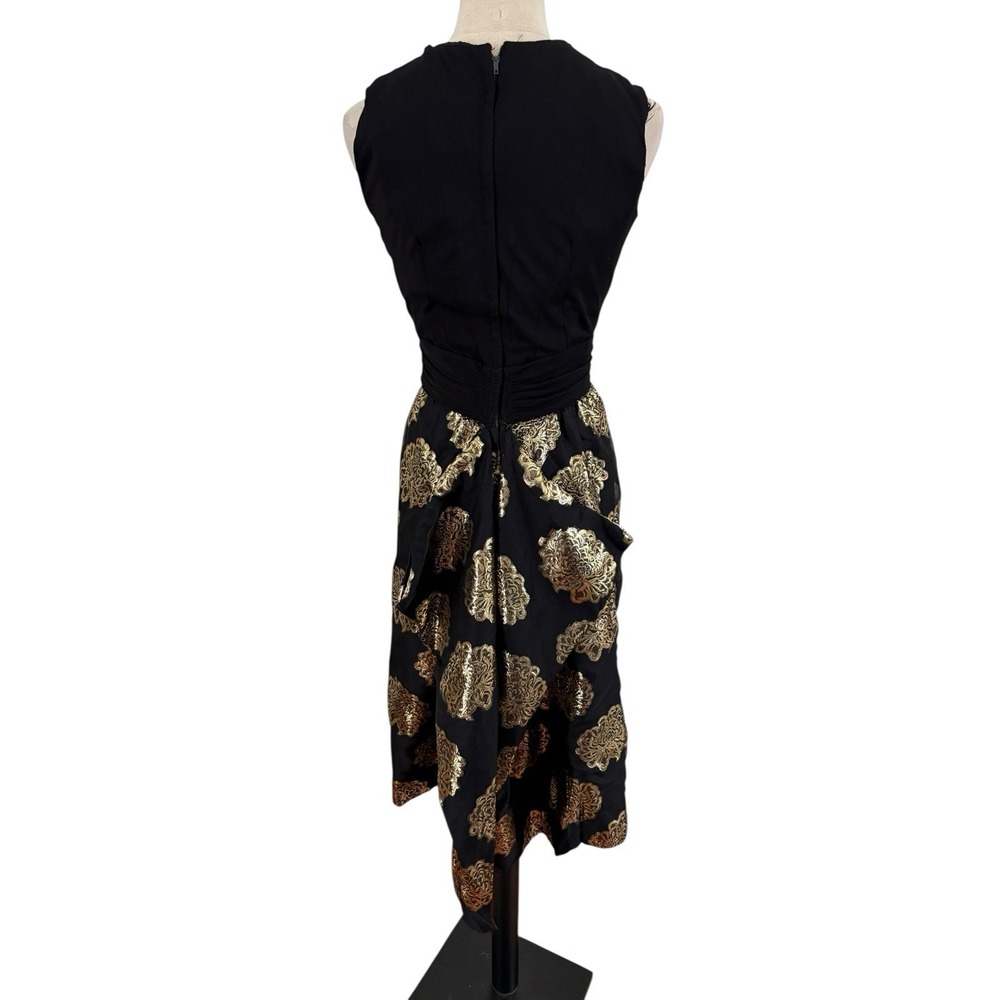 Vtg 50s 60s Parade NY Dress Cocktail Gold Brocade Silk Jersey Bodice Project - Picture 2 of 10